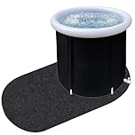 Cold Plunge Bath Mat Ice Bath Mat 4.59x3.28FT for Ice Bath Tub - Durable Non-Slip Cold Therapy Mat for Ultimate Recovery and Comfort