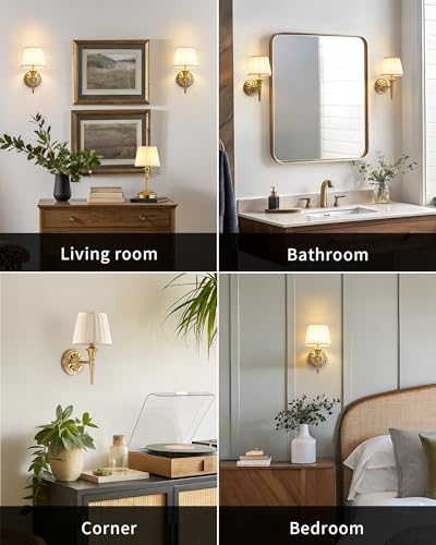 KDG Cordless Wall Sconces Small Wall Lamps Gold - Image 7