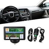 Touchscreen HD TFT da 5 pollici: dotato di un touchscreen TFT ad alta definizione da 5 pollici, questo navigatore satellitare per auto fornisce informazioni di navigazione chiare e di facile lettura, garantendo un viaggio fluido e piacevole. Il suo design compatto combina potenti prestazioni, rendendolo adatto sia per la navigazione in auto che per camion.