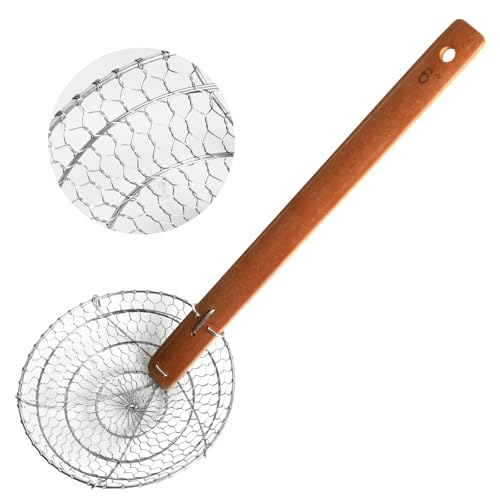 Comparison: Best Bamboo Spider Strainer 7 Letschef Stainless Steel Spider Strainer Asian Kitchen Wire Food Cooking Skimmer With Natural Bamboo Handle, 6-Inch, Hand-Made