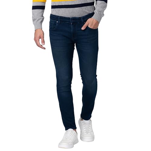 Image of Spykar Men's Mid Rise Slim Jeans