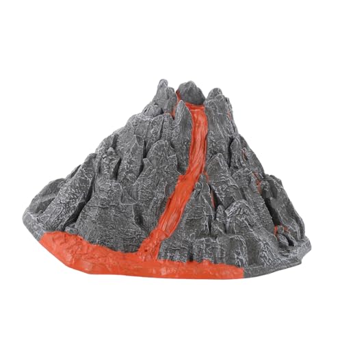 PERSELOSO Modelo De Volcán Estático Humidificador Modelo De Paisajismo Juguete Volcán Felpa Modelo De Volcán Compuesto Difusor De Volcán Falso Volcán De PVC Grey De Polivinilo