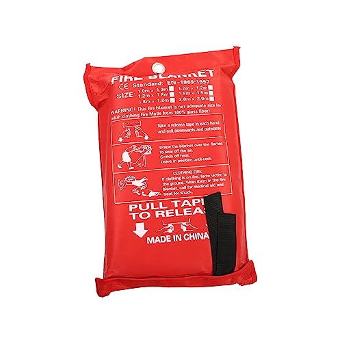 TOYANDONA Outdoor Fire Suppression Blanket Durable Fiberglass Fire Blanket Lightweight Compact Easy to Use
