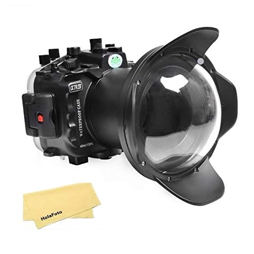 Seafrogs [40M/130FT] Caixa à Prova D'água de Caixa à Prova D'água Com Kit de Porta de Cúpula de 6 Polegadas para Sony A7r IV A7r4 ILCE-7R IV Compatível Com Lente Sony FE 16-35mm F/4, 28-70mm F3.5-5.6
