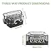 BOJACK 3 Way Power Distribution Connecting Block 1x0/2/4 Gauge Input 3x4/8 Gauge Output Power Distribution Block for Car Amplifier Audio Splitter