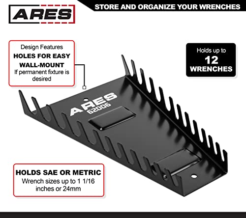 Image of ARES 62006 12-Slot Metal Magnetic Wrench Organizer
