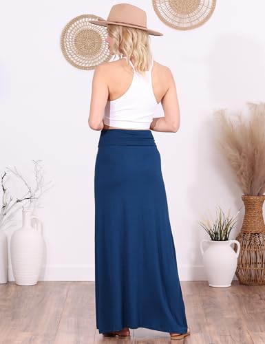 Image of Popana Long Maxi Skirt for Women, Flowy Long Skirts for Women | High Waisted Soft Trendy Rayon, Sundress Convertible Skirt, Long Length Bodycon Maxi Skirt, Petite and Plus Size