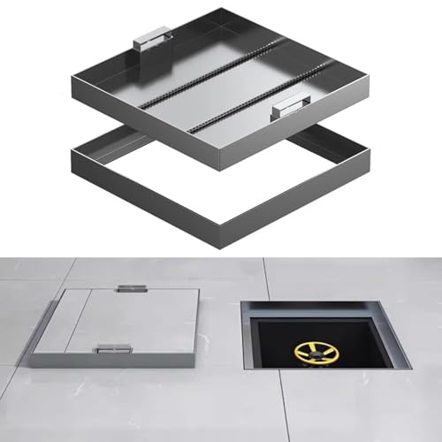 Plaque d'égout invisible e-F pour cacher les regards de jardin