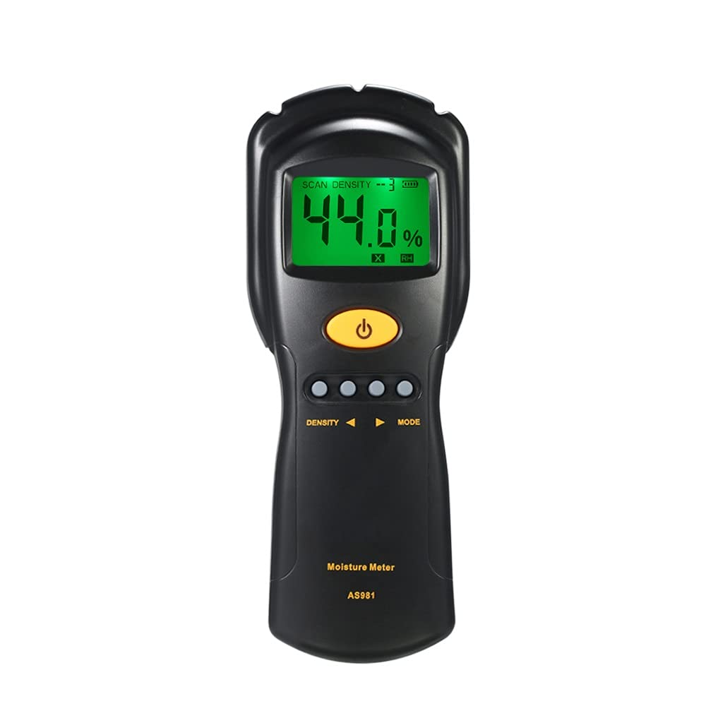 LNHHG LCD Digital Wood Moisture Meter Mini Lumber Damp Meter Moisture Content Detector Tester Range 2-70%