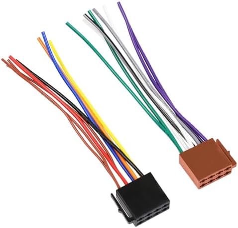 Universal ISO Car Radio Stereo Wiring Harness Adapter 8Pin Connectors