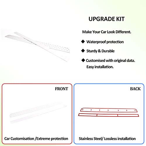 Image of Front Grill Mesh Inserts for Hummer H3 2005-2009 Accessories, Front Bumper Air Inlet Vent Center Grille Cover Bug Screen Deflector, Front Grill /Mesh Grille Grid Inserts Cover Panel Trim