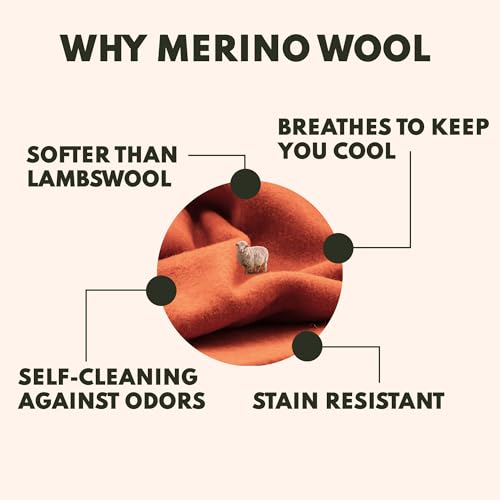 Image of Woolly Mammoth Woolen Co. | Extra Large Merino Wool Camp Blanket | The Perfect Outdoor Gear Bedroll for Bushcraft, Camping, Trekking, Hiking, Survival, or Throw Blanket at The Cabin. (Orange)