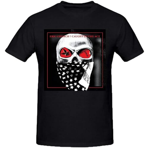Photo de Men's Eric Church Caught Men Graphic Tee Shirts T-Shirts Black M