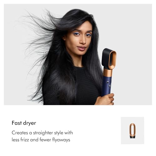 Image of Dyson Airwrap I.D. 6-In-1 Multi-Styler | Styles Without Heat Damage| 7 Styling Settings|3 Speed & 3 Heat Settings|Cold Shot| Enhanced Coanda Airflow| 2 Yr Warranty,1300 Watts (Prussian Blue /Rich Copper)