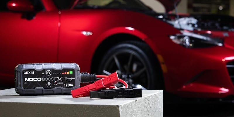 Battery Portable Jump Starter 12 Volt Lead-Acid Batteries 1250 Amp Peak USB Port - Additional View