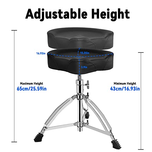 image for soulmate Heavy Duty Drum Throne Universal Upgraded Padded Drumming Sto