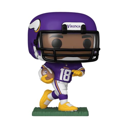 Justin Jefferson #239 Facsimile Signed Reprint Laser Autographed Funko POP! Football NFL: Minnesota Vikings Figurine with Protector Case - Image 3