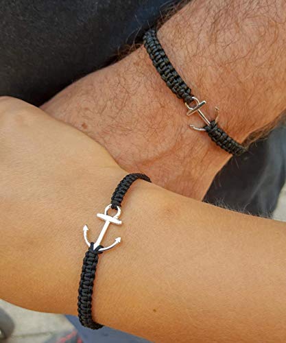 Partnerarmband, Partnerarmband mit Anker, Partner Armbänder Maritim, 2 Armbänder als Set
