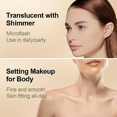 Fv Translucent Setting Powder, Fv Loose Powder For Oil Control, Shimmer Finishing Powder, Matte Finish Baking Powder Makeup, Lightweight, Talc Free Face Powder For All Skin Types, 10G, Shimmer Sheer thumb #4