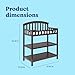 Graco Changing Table with Water-Resistant Changing Pad (Espresso) – GREENGUARD Gold Certified, Multi Storage Nursery Changing Table for Infants and Babies