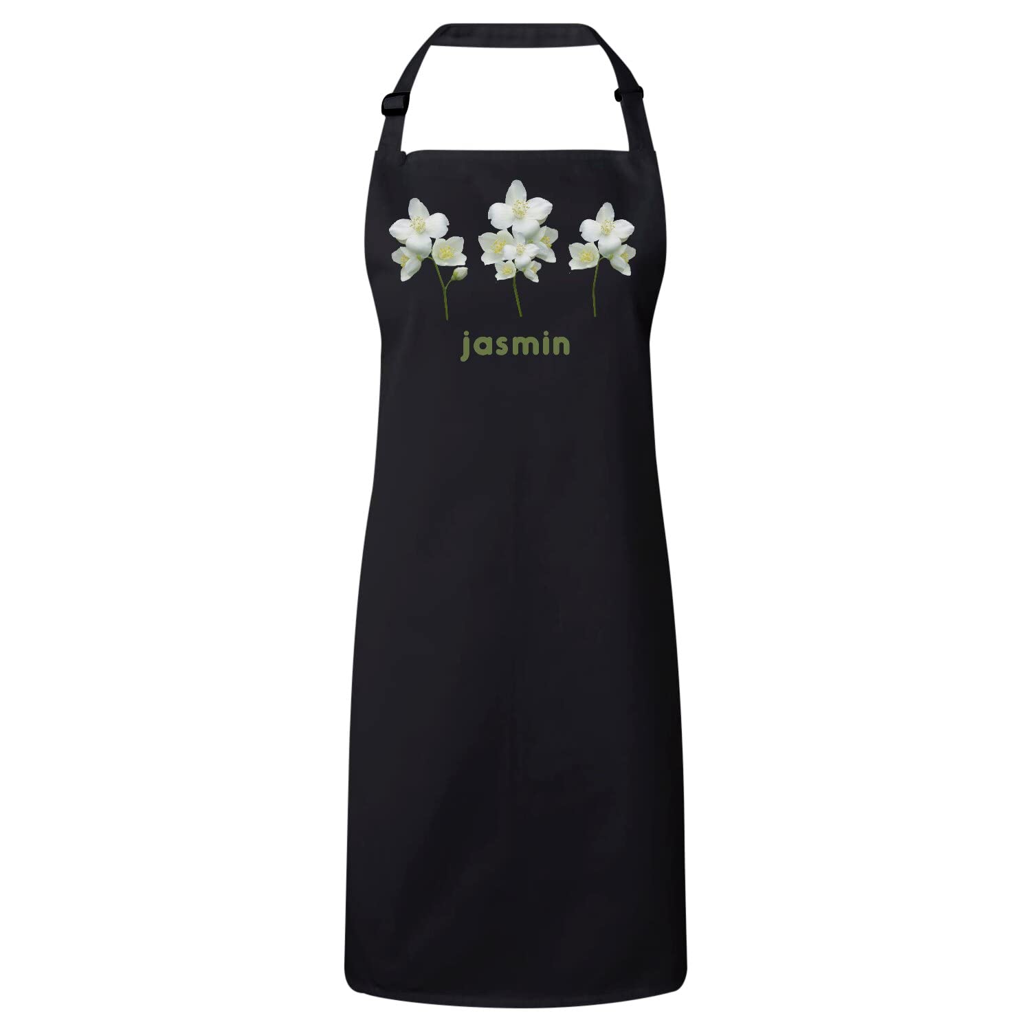 Tablier cuisine jasmin chic anti-taches motif fleurs nature