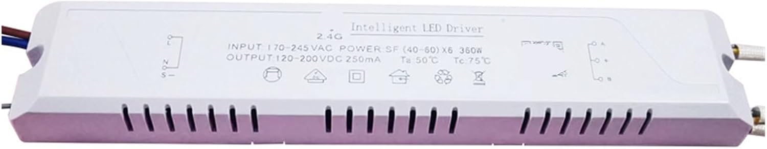 2.4G Dual Color External 40-60W*6 360W Dual Color LED Ceiling Light Intelligent dimming Power Supply