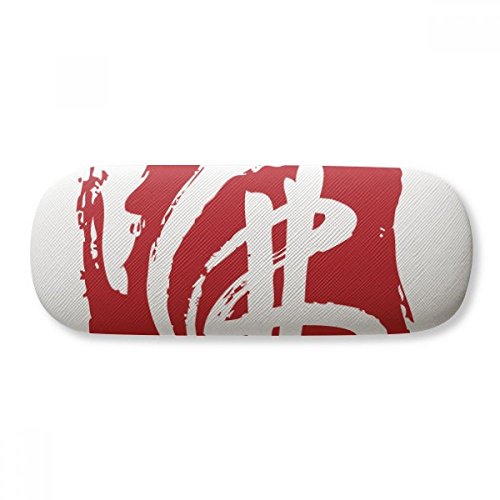 Caixa de óculos personalizada com personagem vermelho, estojo rígido para guardar óculos