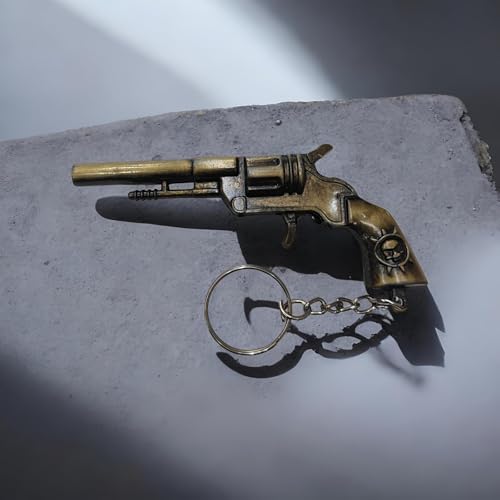 Image of ( 1 PCS Gun Keychaiin Empire Revolver Gun Pistol Shaped Toy Metal Keychain | Gun Keychain For Bikes, Cars, Bags, Home, Cycle For Men And Women(Z48)