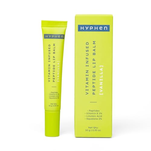 Hyphen Vitamin Infused Peptide Lip Balm – Vanilla for Dry & Chapped Lips | Hydrating & Moisturizing Lip Balm for Men & Women | Smoothen Lips & Repair Moisture Barrier | Hyphen | Hyphen Products | Vegan, SLS & Parabens Free | 10 gm Hyphen Vitamin Infused Peptide Lip Balm – Vanilla for Dry & Chapped Lips | Hydrating & Moisturizing Lip Balm for Men & Women | Smoothen Lips & Repair Moisture Barrier | Hyphen | Hyphen Products | Vegan, SLS & Parabens Free | 10 gm
