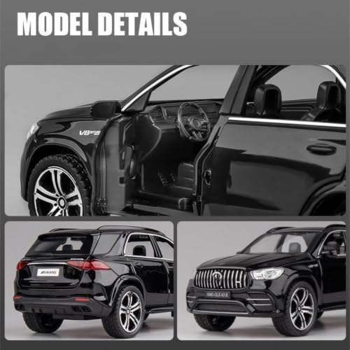 Image of Mashes Diecast Metal Car Toy 1:32 Scale with Openable Doors, Pull Back Action, Light & Sound, Detailed Luxury MPV Model for Kids & Collectors, Premium Gift Toy Car (GLE63-MULTICOLOR)
