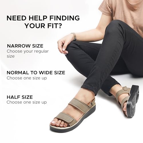 AEROTHOTIC Comfortable Sports Sandals for Women Athletic Outdoor Walking Hiking Cushioned Memory Foam Adjustable BackStrap Beach Sandals with Arch Support3