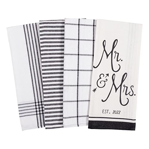 KAF Home Baker Lane Mr. & Mrs. Established 2022 Brautküchen-Geschirrtuch Cover