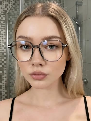 Image of Dollger Blue Light Glasses for Women Oversized Square BlueLight Blocking Large Frame Stylish Eyeglasses
