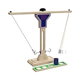 Wild Sports NFL New York Giants Wooden Ring Swing Battle - Head-to-Head Ring Toss Hook & Ring Game for NFL Fans