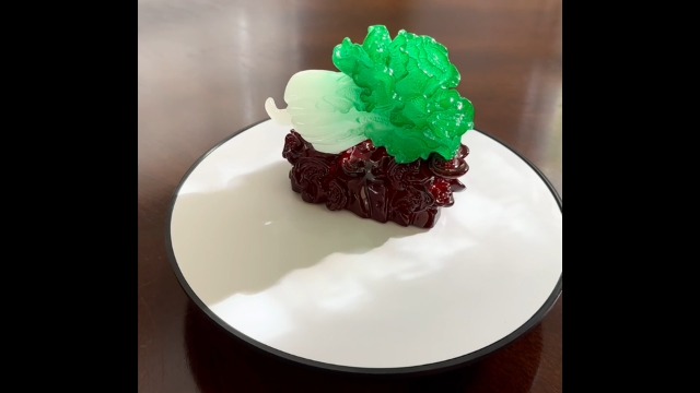 Estatua Feng Shui Pak Choi para Suerte y Riqueza miniatura 6