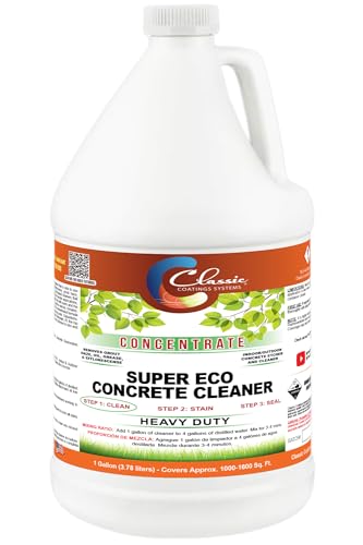Classic Coatings | Eco Concrete Cleaner Concentrate | Indoor/Outdoor | Environmentally Safe,...
