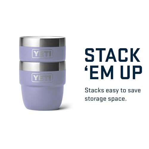 Image of YETI Rambler 4 oz Stackable Cup, Stainless Steel, Vacuum Insulated Espresso /Coffee Cup, 2 Pack