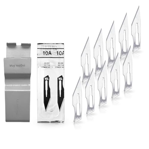 Lame di bisturi n° 10A - Sterili - Confezione da 10 unità - Made in Germany