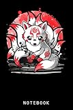 laughing nine-tails kitsune japanese fox kids ns girls journal notebook: lined 6x9 120 pages notebook, cute anime girl diary or notepad for sketching and writing, gift for all anime lovers