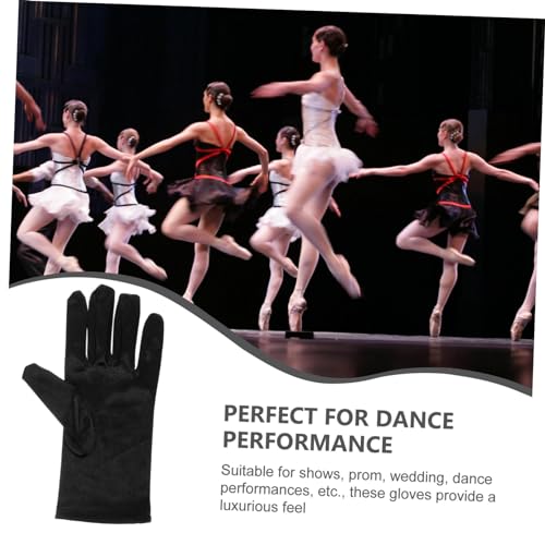 VANZACK 1Pair Short Satin Gloves for Women Performance Gloves for Cocktail Parties Weddings and Cosplay Events Stylish Accessory for Formal Occasions3
