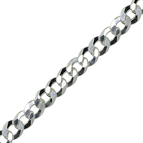 Sterling Silver Italian 4mm Diamond-Cut Cuban Curb Link Chain Necklace for Men Women3