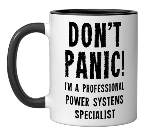 Power Systems Specialist Ceramic Mug, Black/White