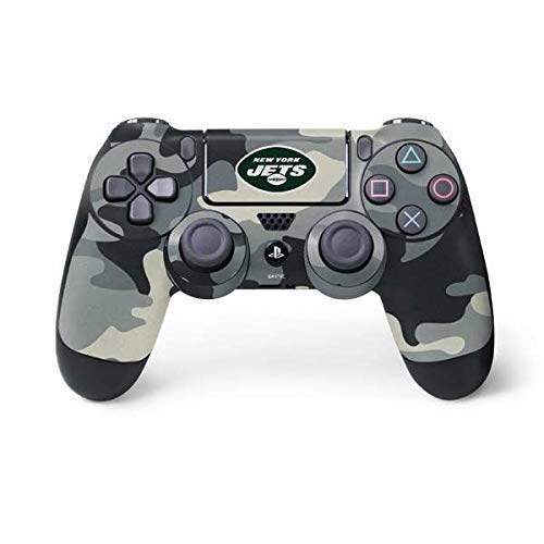 Skinit Decal Gaming Skin Compatible with PS4 Controller - Officially Licensed NFL New York Jets Camo Design