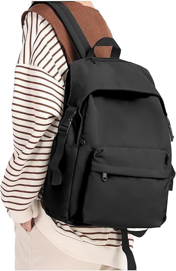 Large Capacity Waterproof Backpack, Lightweight Travel Laptop Bag with Multiple Compartments, Black School Office Shoulder Bag Large Capacity Waterproof Backpack, Lightweight Travel Laptop Bag with Multiple Compartments, Black School Office Shoulder Bag