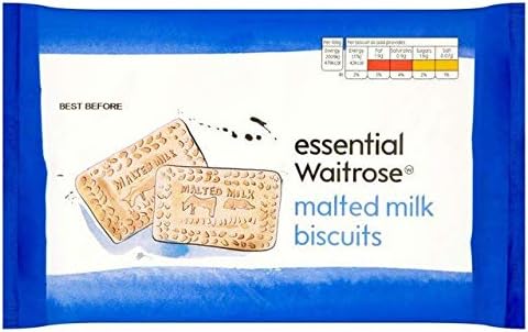 Essential Waitrose Malted Milk Biscuits - 400g (0.88 lbs)