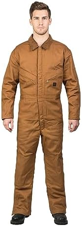 Walls Men's Zero-Zone Duck Insulated Coverall, Pecan, X-Large/Regular