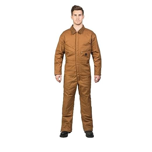 Walls Men's Zero-Zone Duck Insulated Coverall, Pecan, XX-Large/Regular