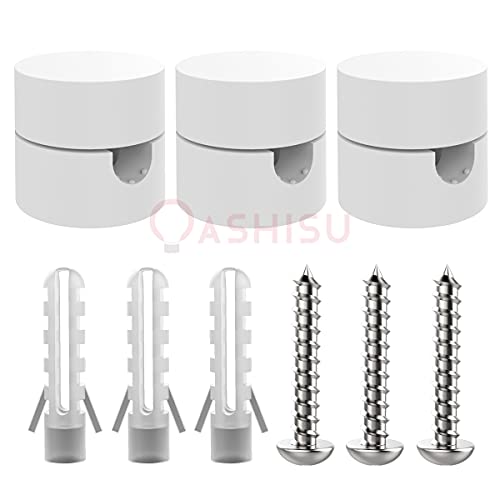 Oashisu Swag Pendant Hook 3 Pack Lamp Hook White For Fabric Electrical Cord Cable Chandelier Ceiling Lights Cable Pendant Light Fixtures With Screws And Dowels Ceiling Wall Hanging #TOP18