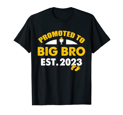 Promoted To Big Brother Est 2023 Funny & Cute Soon To Be Bro T-Shirt