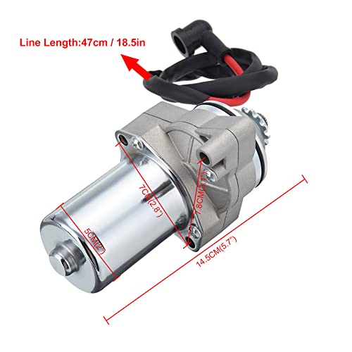 3 Bolt 12 Teeth Starter Motor With Solenoid Relay, For 125Cc 110Cc 100Cc 90Cc 70Cc 50Cc Atv Dirt Bike Pit Bike Dune Buggy Sandrail Quad 4 Wheelers Ssr Roketa Taotao Coolster Jonway Sunl Go Karts #TOP4
